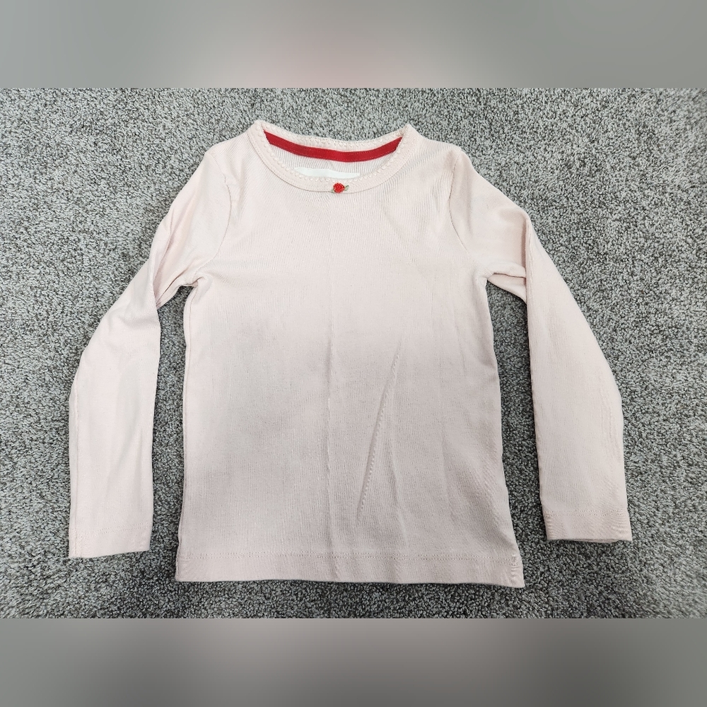 Mini Boden Pink Rose 🌹 Long Sleeve Tee Shirt